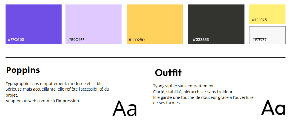Palette de couleur